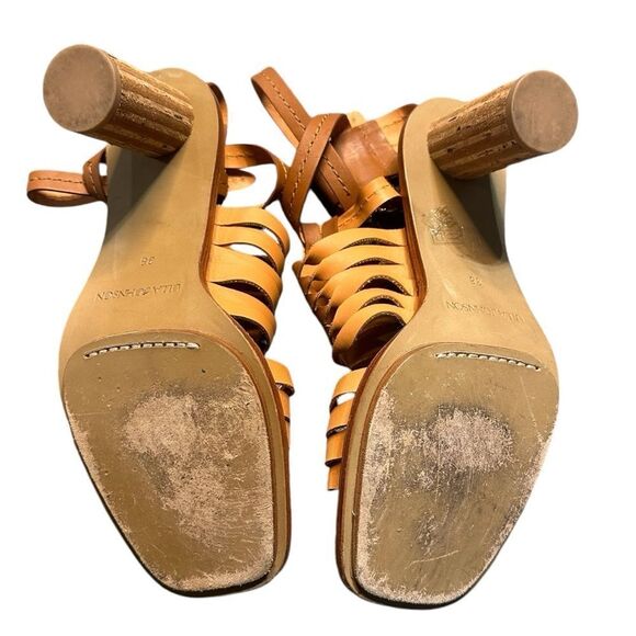 ULLA JOHNSON Meerkat Madeira Twisted Contrast High Heel Sandals EU 38 / US 8 - Picture 11 of 14